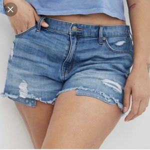Aerie Distressed Daydream Denim Shorts size XL